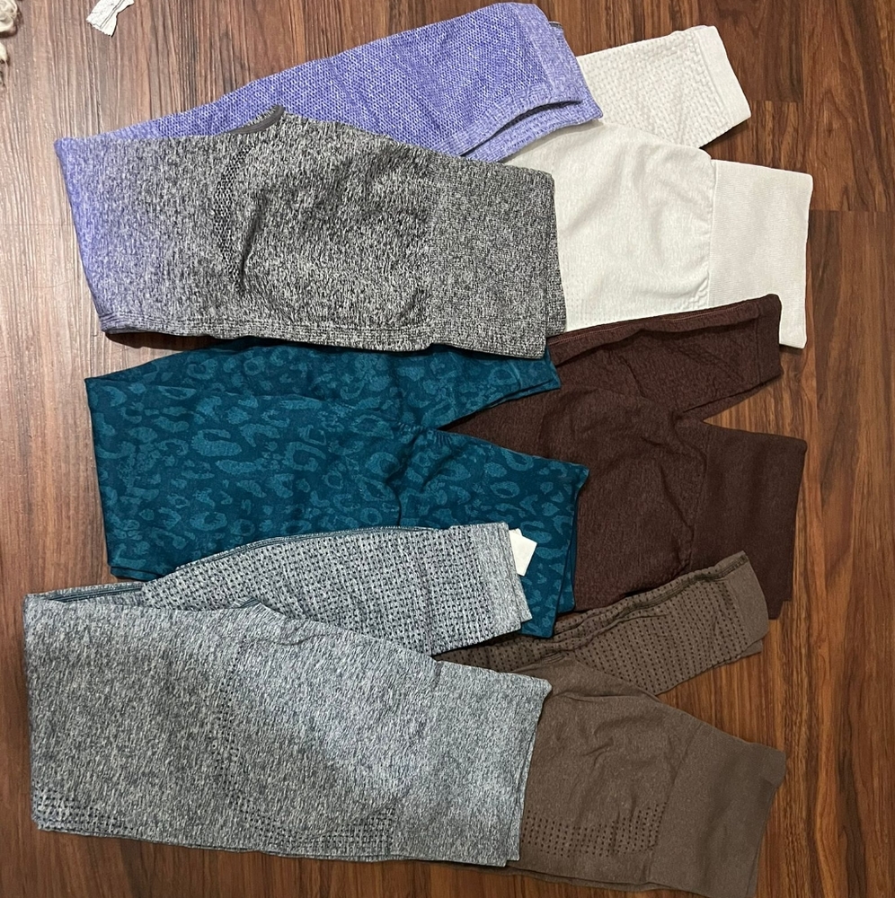 Gymshark shorts and leggings